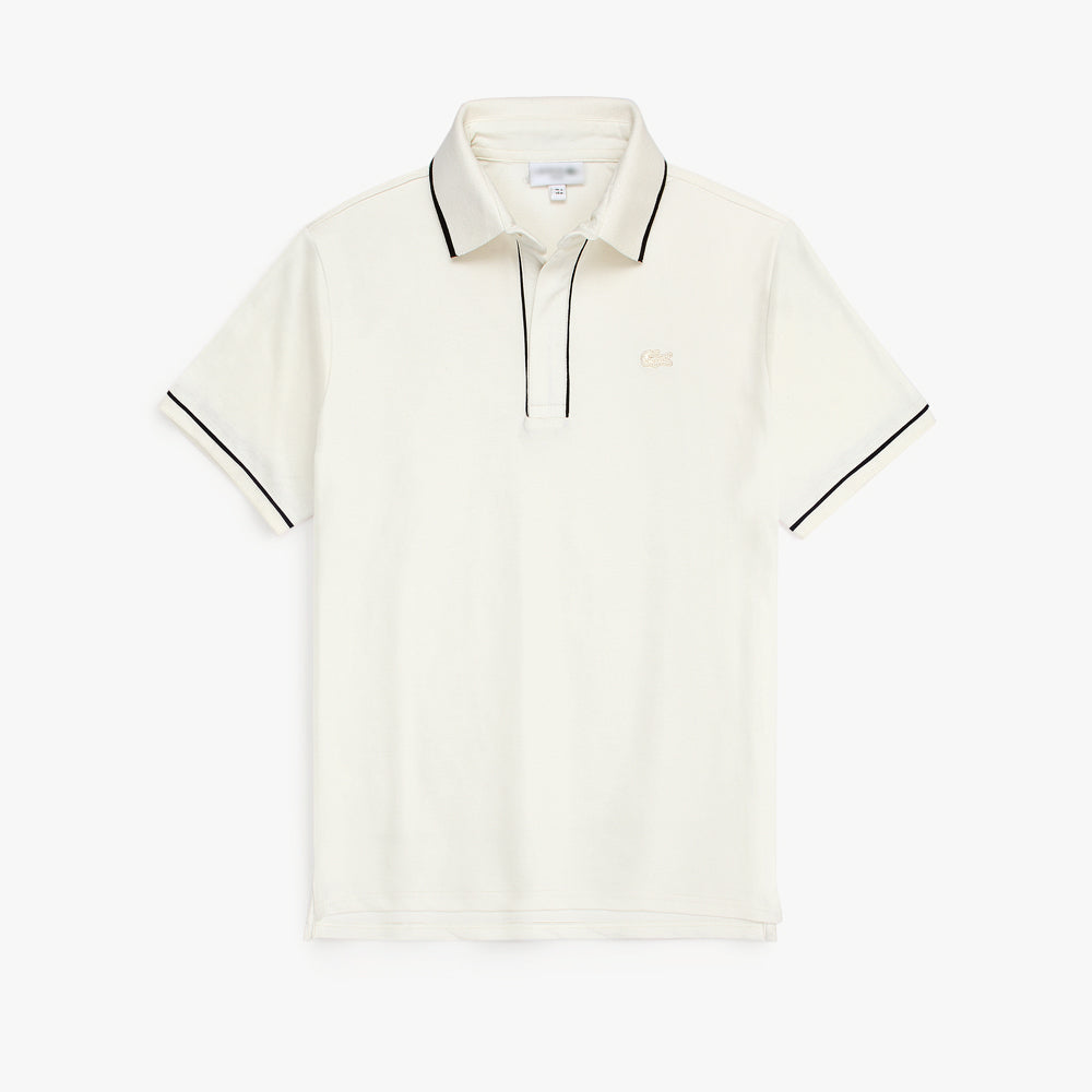 LCSTE MEN PREMIUM PARIS STRECH POLO WHITE (OCE)