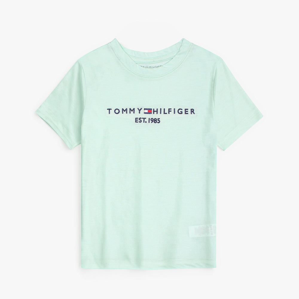 TMMY HILFGR PREMIUM LOGO TWINSET SEA GREEN