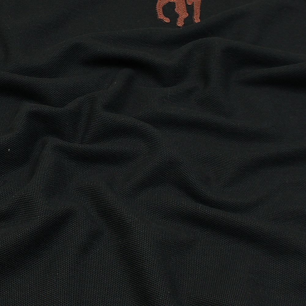 RLPH LURN PREMIUM LEATHER POLO MEN BLACK (OCE)