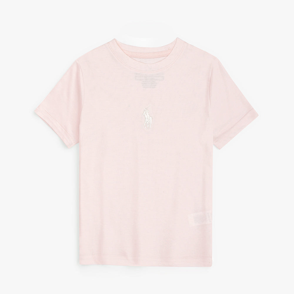 RLPH LRN PREMIUM KIDS JERSEY TWINSET PINK