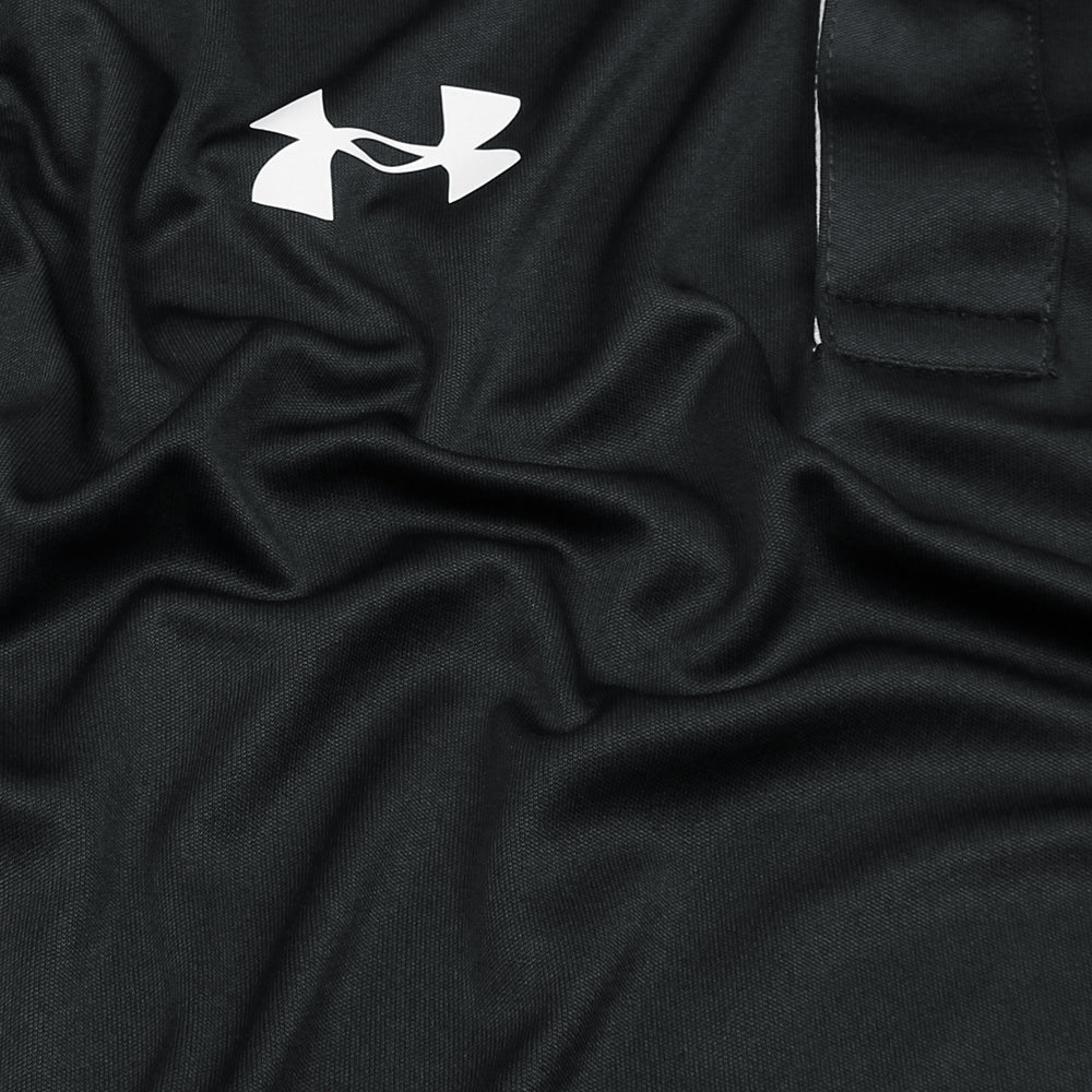 UA PREMIUM DRYFIT HEATGEAR POLO BLACK