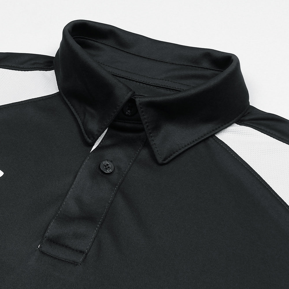 UA PREMIUM DRYFIT HEATGEAR POLO BLACK