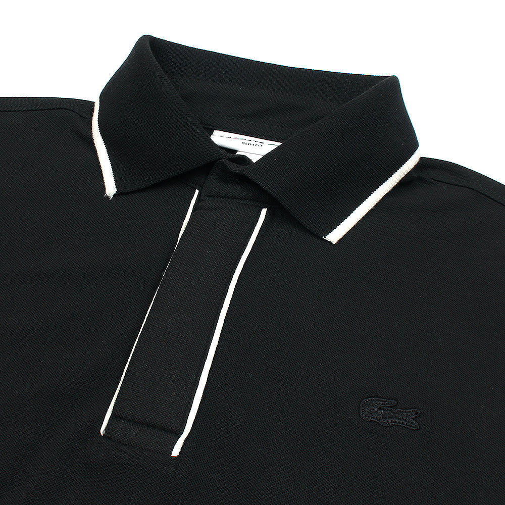 LCSTE MEN PREMIUM PARIS STRECH POLO BLACK (OCE)