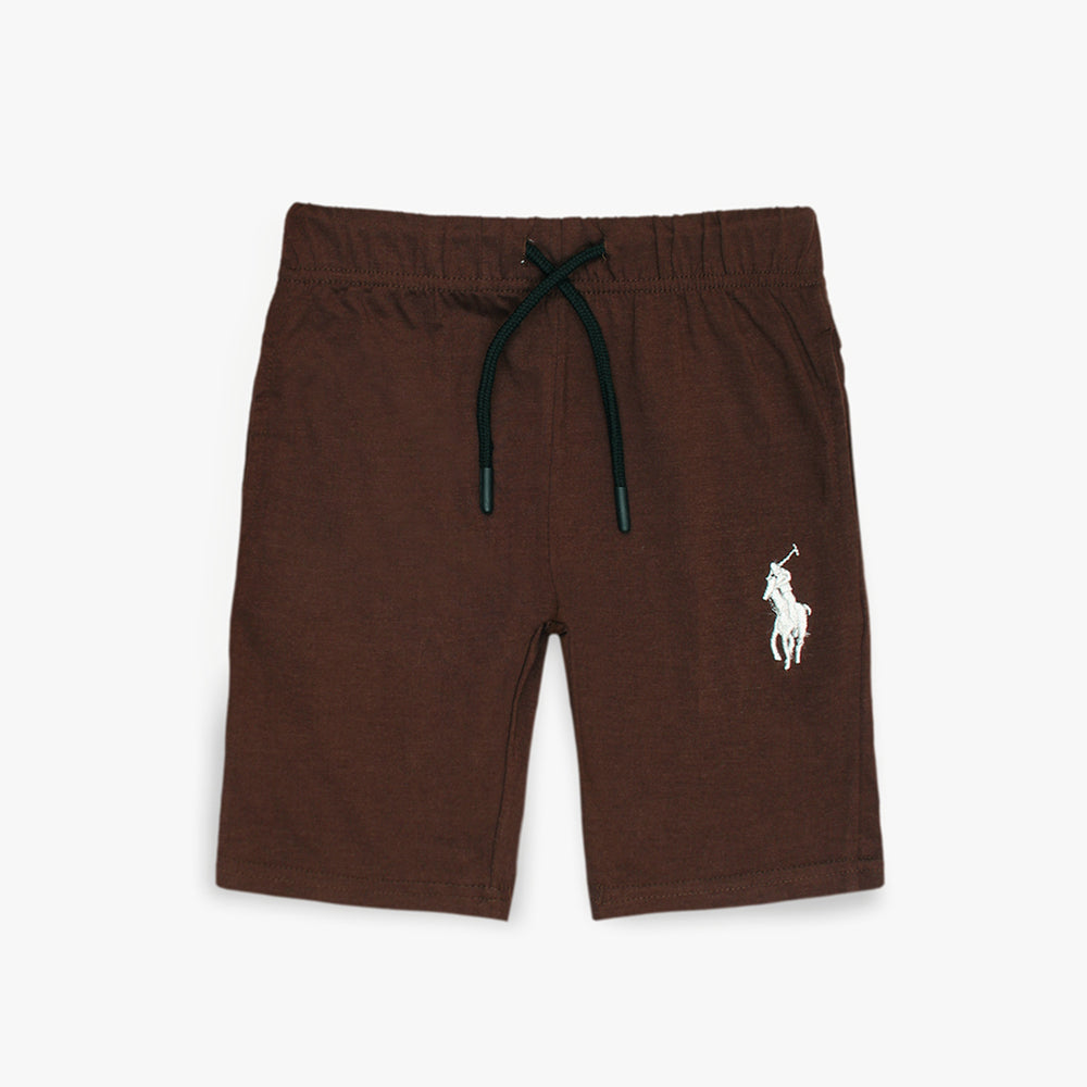 RLPH LRN PREMIUM KIDS JERSEY TWINSET BROWN