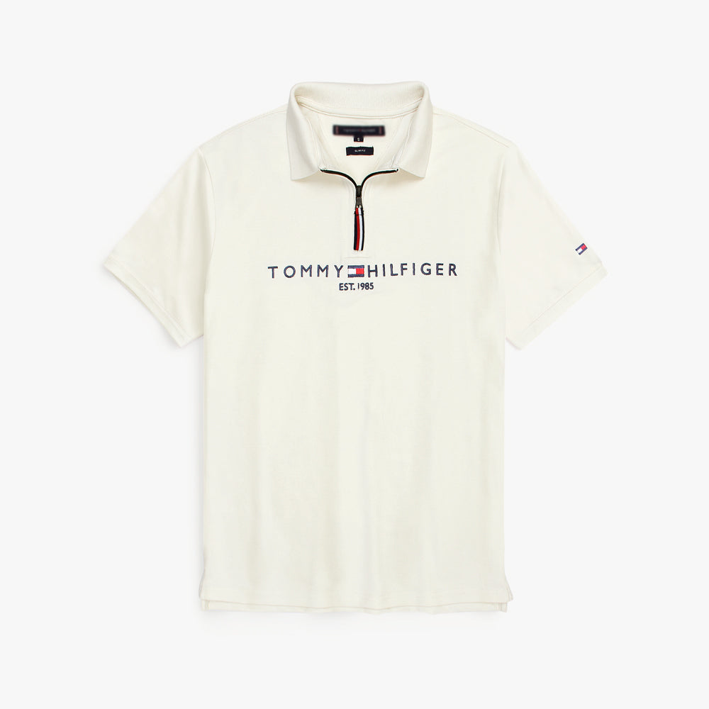 T-H MENS PREMIUM SIGNATURE ZIPPER WHITE (OCE)