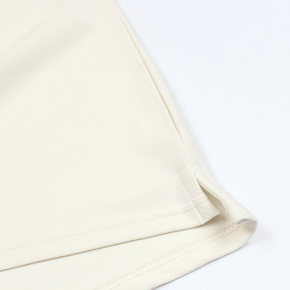 LCSTE MEN PREMIUM PARIS STRECH POLO WHITE (OCE)