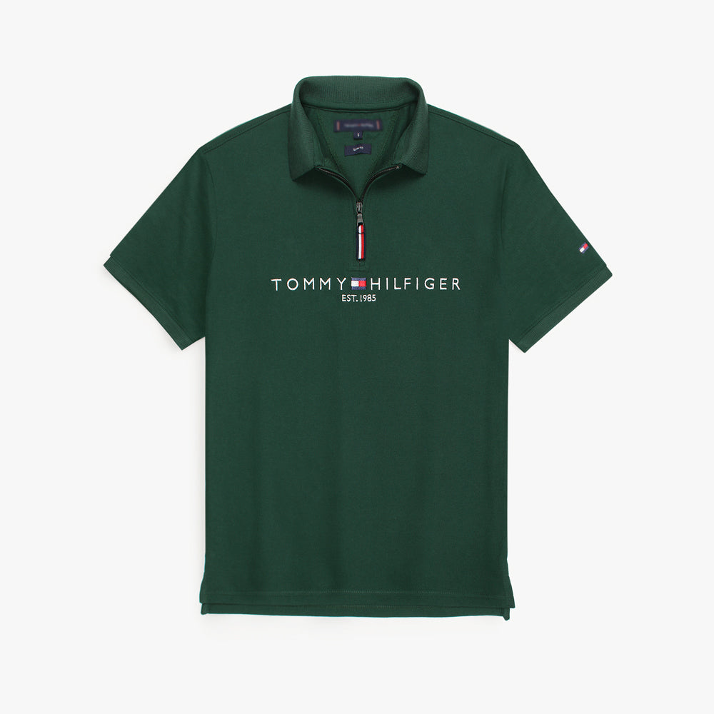 T-H MENS PREMIUM SIGNATURE ZIPPER DK GREEN (OCE)