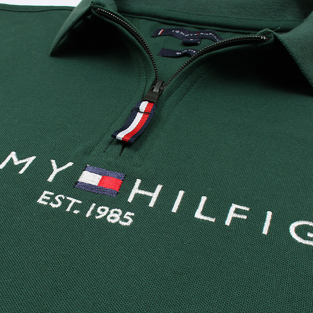 T-H MENS PREMIUM SIGNATURE ZIPPER DK GREEN (OCE)