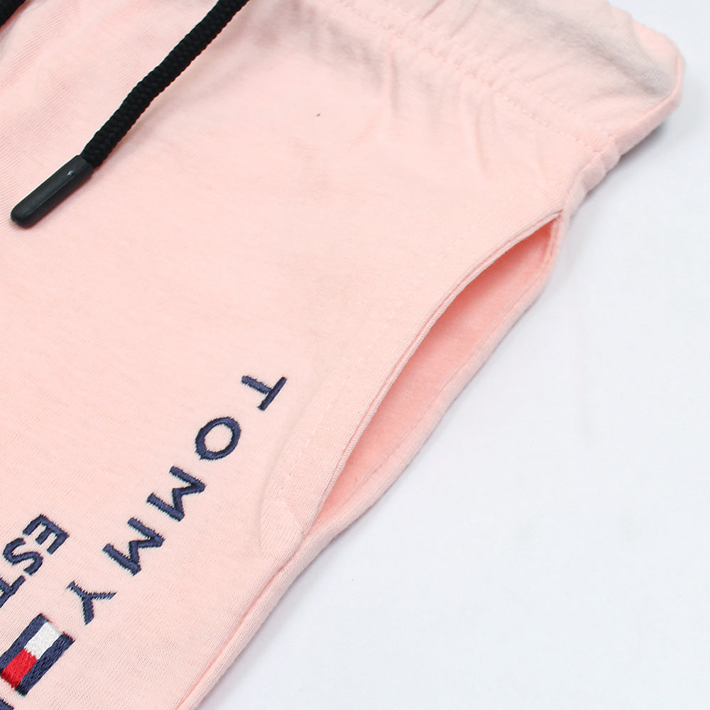 TMMY HILFGR PREMIUM LOGO TWINSET PINK