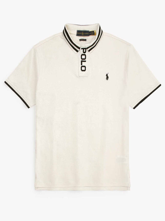 RLPH LURN PREMIUM PLO PLACKET MEN OFF-WHITE (OCE)