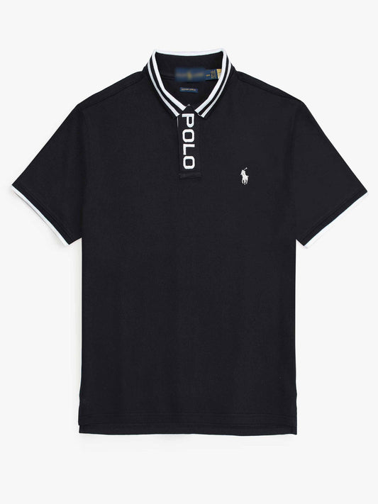 RLPH LURN PREMIUM PLO PLACKET MEN BLACK (OCE)