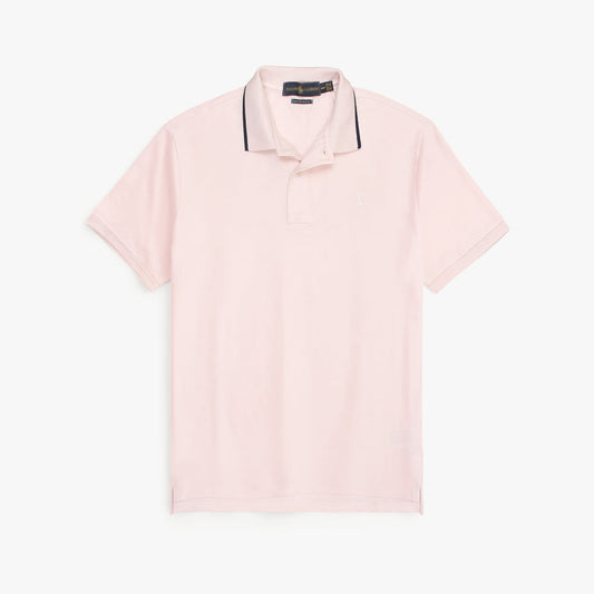 R-L PREMIUM MEN TIIPING COLLR PINK (OCE)