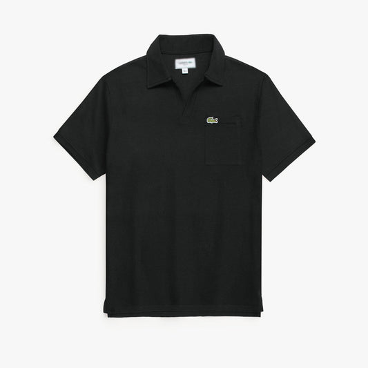 LCSTE PREMIUM RELAXED V-NECK POLO SHIRT BLACK (OCE)