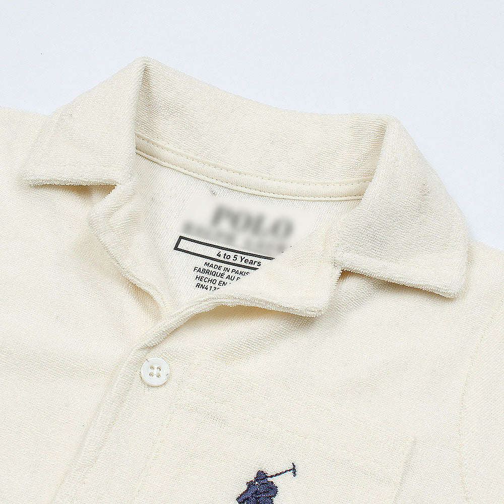 RALP LRN PREMIUM COTTON TERRY TWINSET WHITE