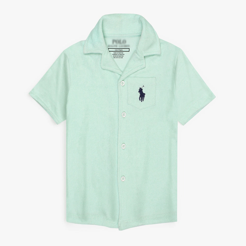 RALP LRN PREMIUM COTTON TERRY TWINSET SEA GREEN