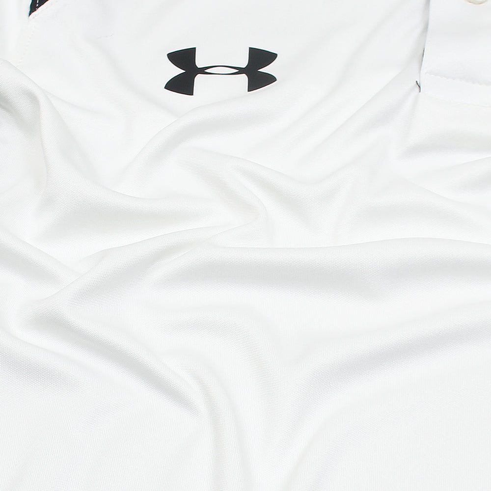 UA PREMIUM DRYFIT HEATGEAR POLO WHITE