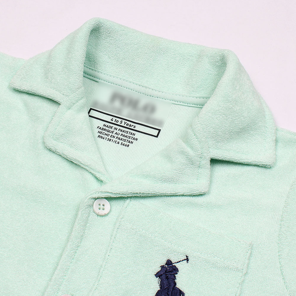 RALP LRN PREMIUM COTTON TERRY TWINSET SEA GREEN