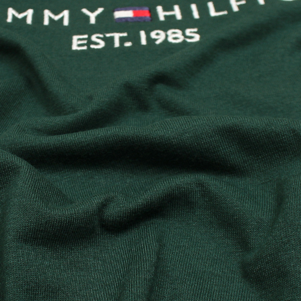 TMMY HILFGR PREMIUM LOGO TWINSET DK GREEN