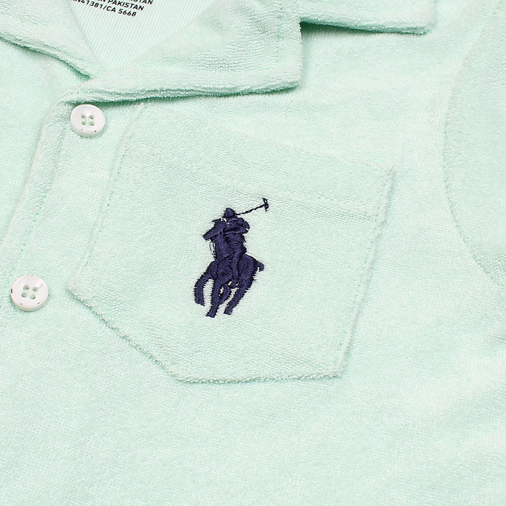 RALP LRN PREMIUM COTTON TERRY TWINSET SEA GREEN