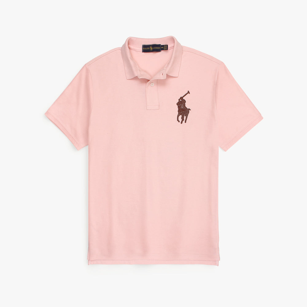 RLPH LURN PREMIUM LEATHER POLO MEN TEA PINK (OCE)