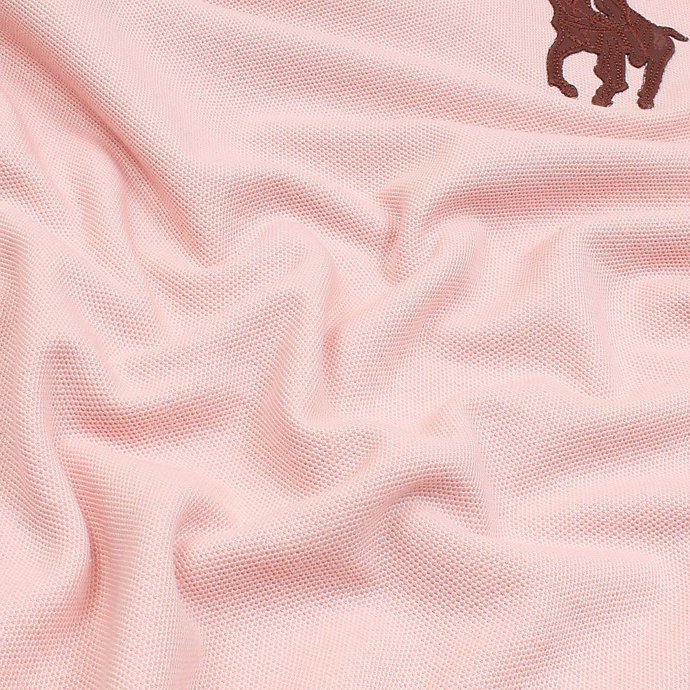 RLPH LURN PREMIUM LEATHER POLO MEN TEA PINK (OCE)