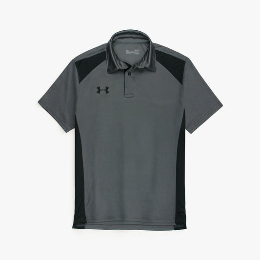 UA PREMIUM DRYFIT HEATGEAR POLO GREY