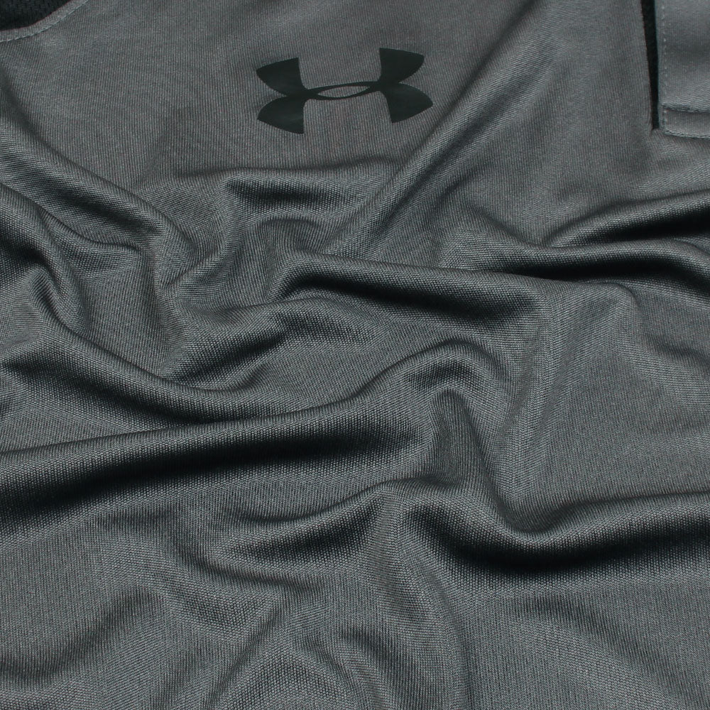 UA PREMIUM DRYFIT HEATGEAR POLO GREY