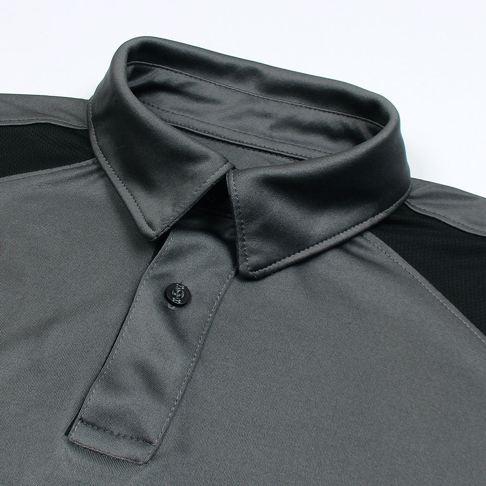 UA PREMIUM DRYFIT HEATGEAR POLO GREY