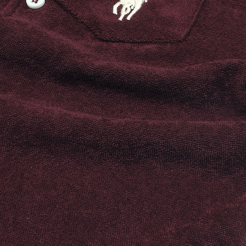 RALP LRN PREMIUM COTTON TERRY TWINSET MEHROON