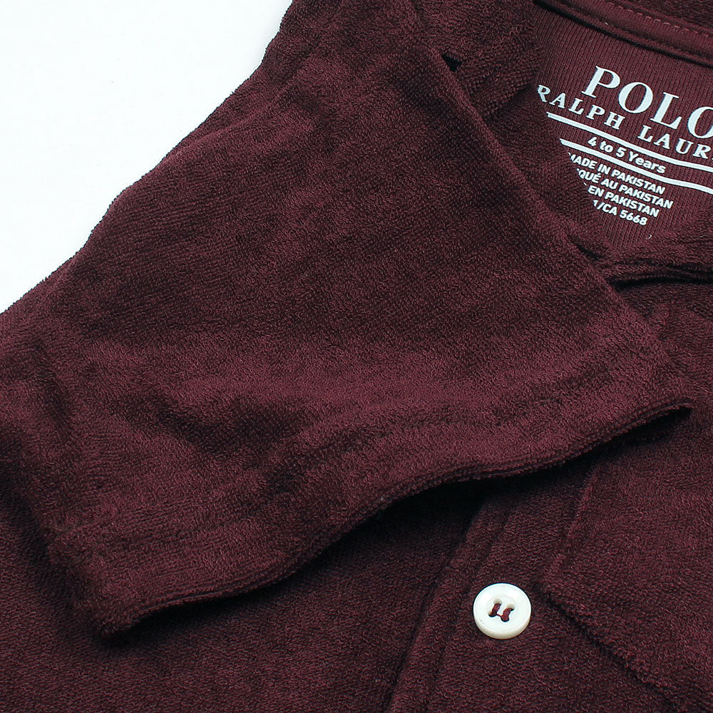 RALP LRN PREMIUM COTTON TERRY TWINSET MEHROON