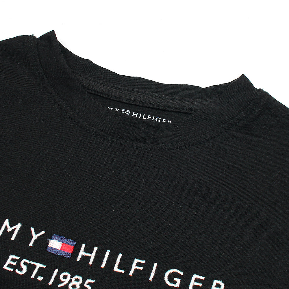 TMMY HILFGR PREMIUM LOGO TWINSET BLACK