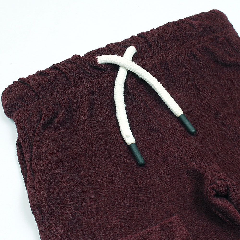 RALP LRN PREMIUM COTTON TERRY TWINSET MEHROON