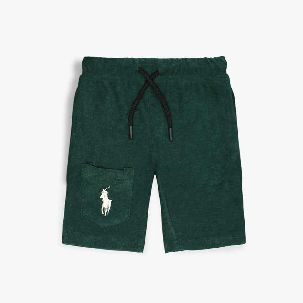 RALP LRN PREMIUM COTTON TERRY TWINSET DK GREEN