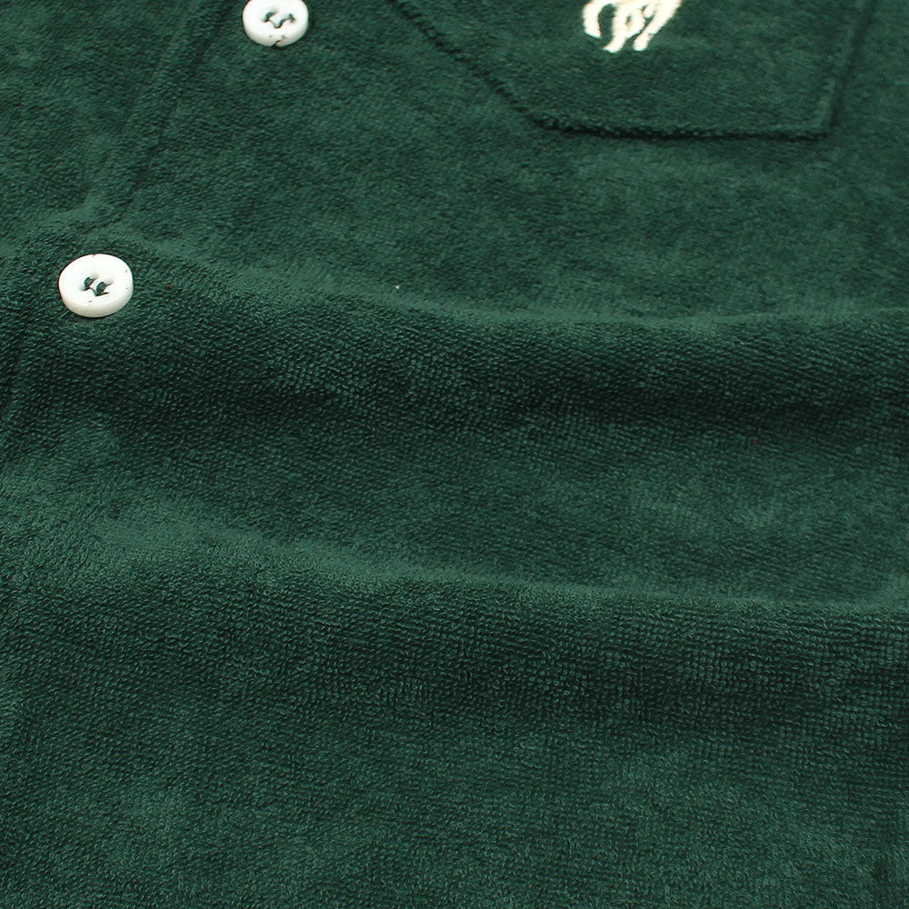 RALP LRN PREMIUM COTTON TERRY TWINSET DK GREEN