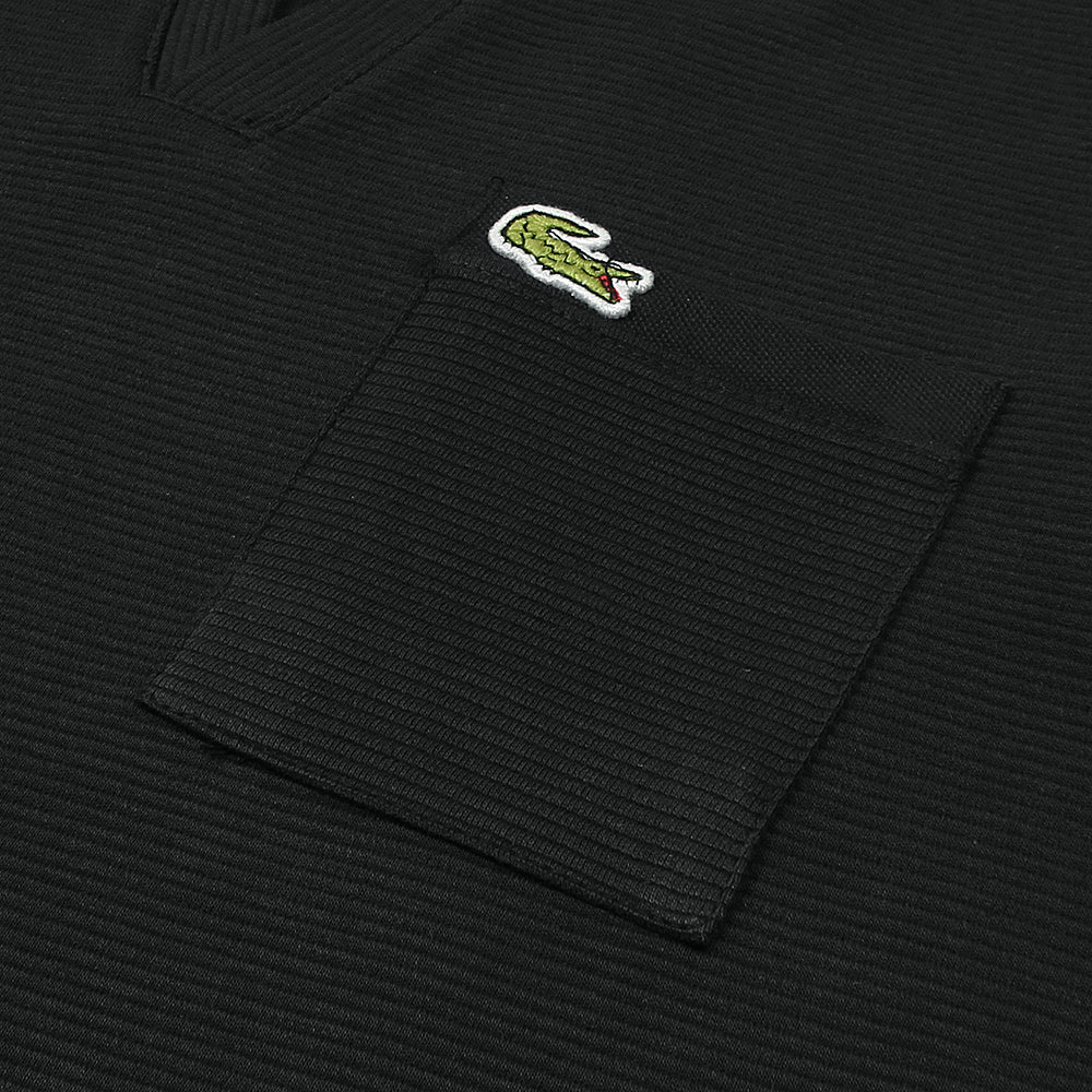 LCSTE PREMIUM RELAXED V-NECK POLO SHIRT BLACK (OCE)