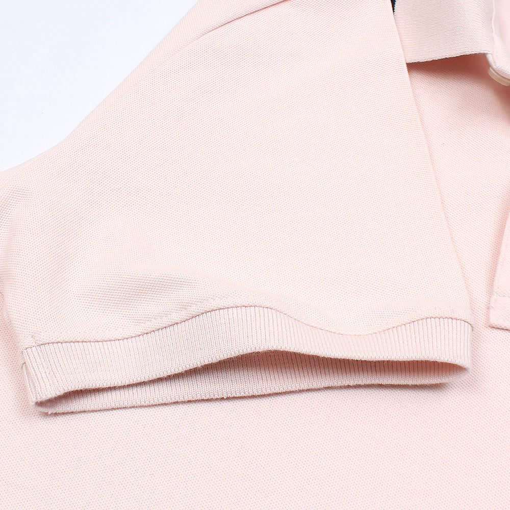 R-L PREMIUM MEN TIIPING COLLR PINK (OCE)