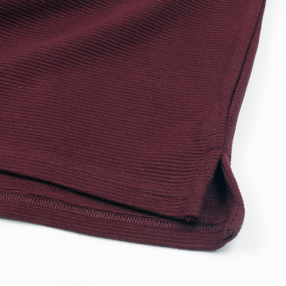 LCSTE PREMIUM RELAXED V-NECK POLO SHIRT MEHROON (OCE)