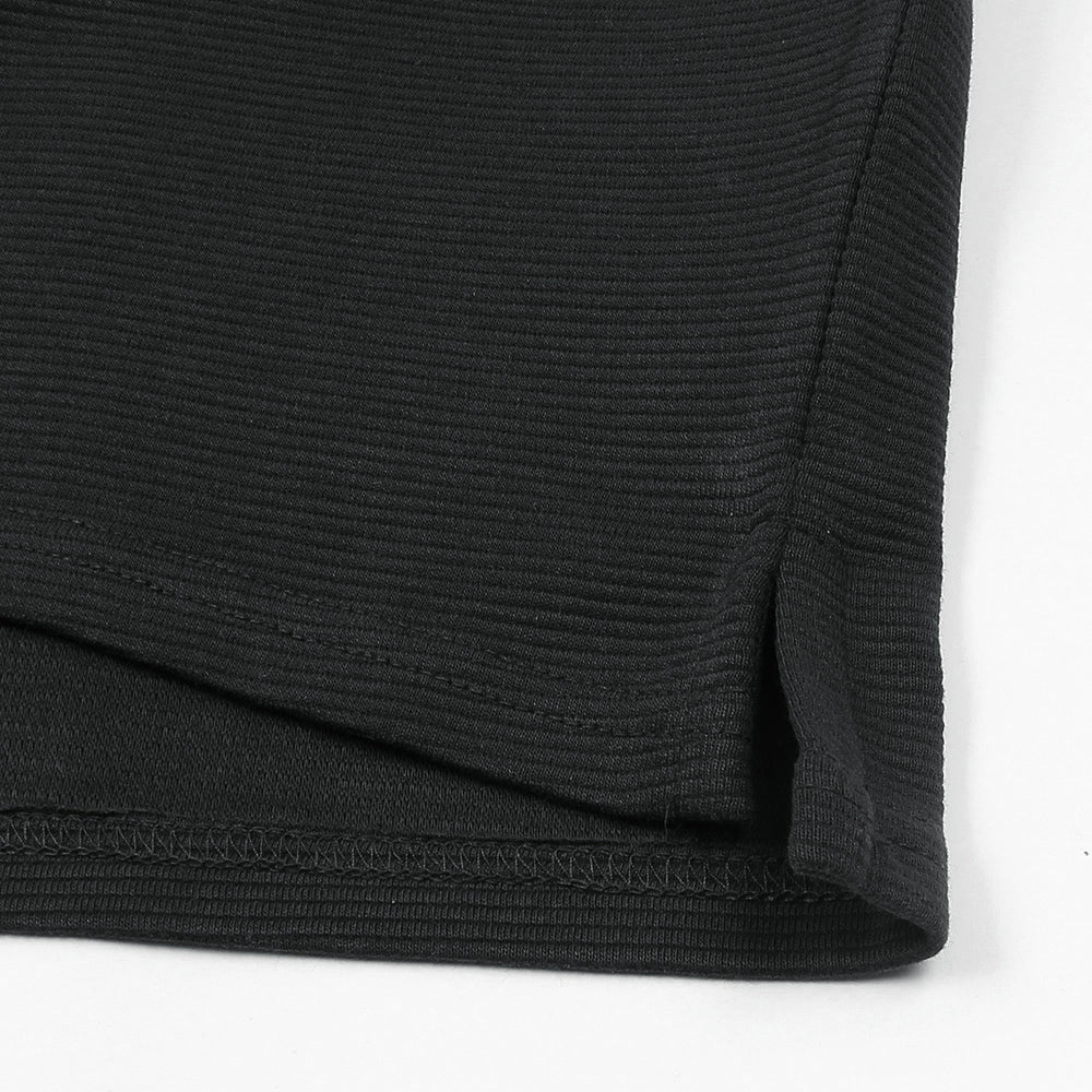 LCSTE PREMIUM RELAXED V-NECK POLO SHIRT BLACK (OCE)