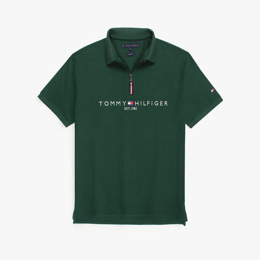 T-H MENS PREMIUM SIGNATURE ZIPPER DK GREEN (OCE)