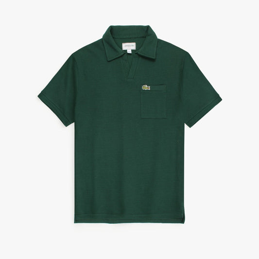 LCSTE PREMIUM RELAXED V-NECK POLO SHIR DK GREEN (OCE)